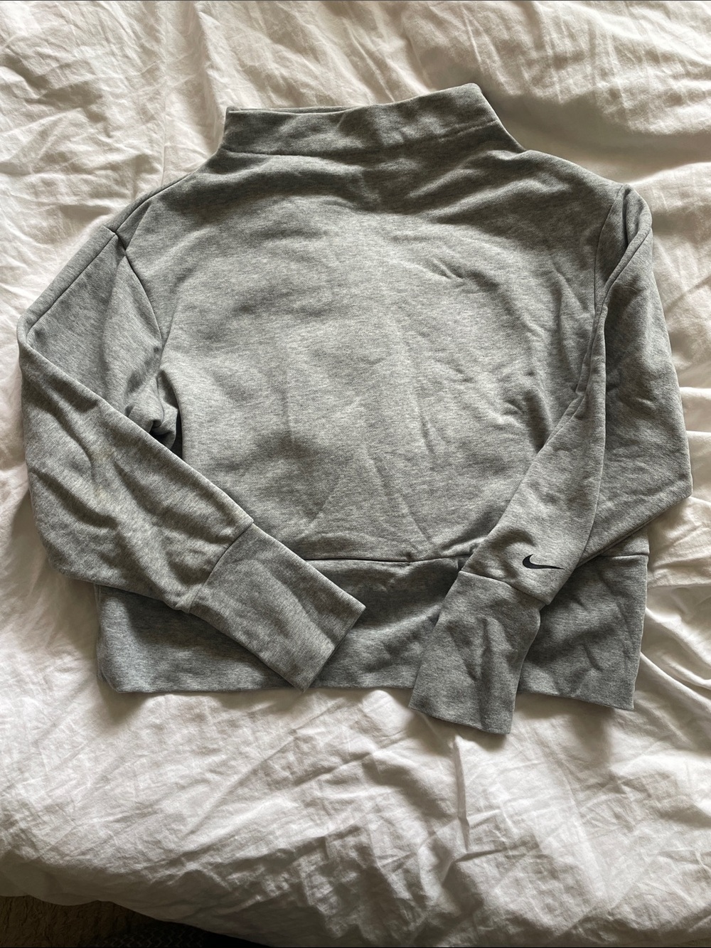 Nike Light Gray Women's Mock Neck Sweatshirt